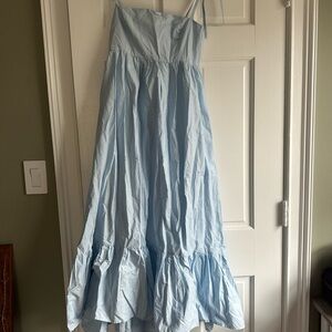 Showpo Soft Blue Aveline Midi Dress